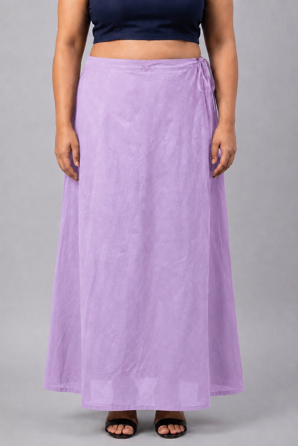 Lavender Cotton Petticoat for Saree | Ladies Lavender Petticoat